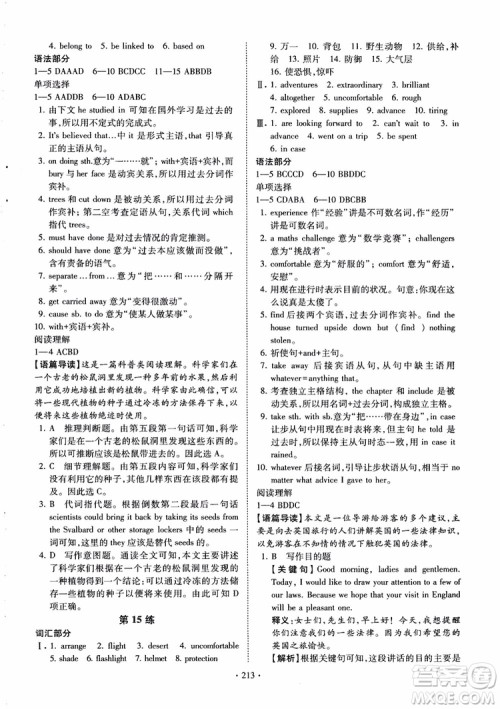 恩波教育2018版高考英语直击考点基础100练江苏第3版译林版参考答案 恩波教育2018版高考英语直击考点基础100练江苏第3版译林版参考答案