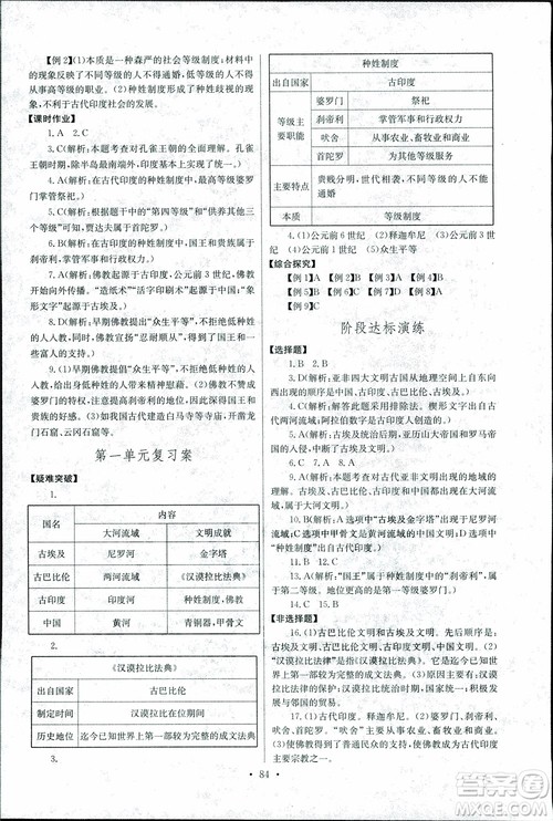 9787535392466长江全能学案同步练习册历史九年级上册2018年人教版参考答案 9787535392466长江全能学案同步练习册历史九年级上册2018年人教版参考答案