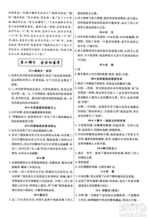 第6次修订2018版智慧阅读课外文言文优化训练八年级参考答案 第6次修订2018版智慧阅读课外文言文优化训练八年级参考答案