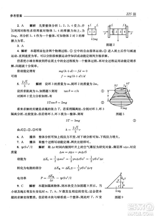 2018上海交通大学出版社高校自主招生考试直通车物理思维方法答案 2018上海交通大学出版社高校自主招生考试直通车物理思维方法答案