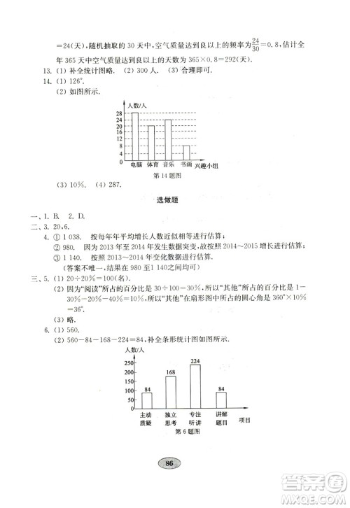 9787532873579数学七年级上册青岛版2018秋金钥匙试卷答案 9787532873579数学七年级上册青岛版2018秋金钥匙试卷答案