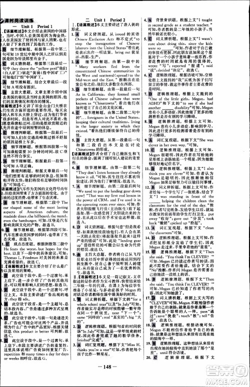 2018年世纪金榜人教版RJ选修8英语高中课时讲练通参考答案 2018年世纪金榜人教版RJ选修8英语高中课时讲练通参考答案