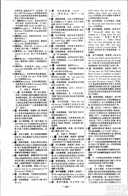 2018年世纪金榜课时讲练通人教版英语选修6参考答案