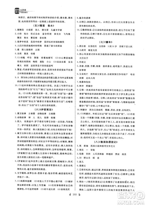 优翼丛书2018版阅读给力全新升级参考答案 优翼丛书2018版阅读给力全新升级参考答案