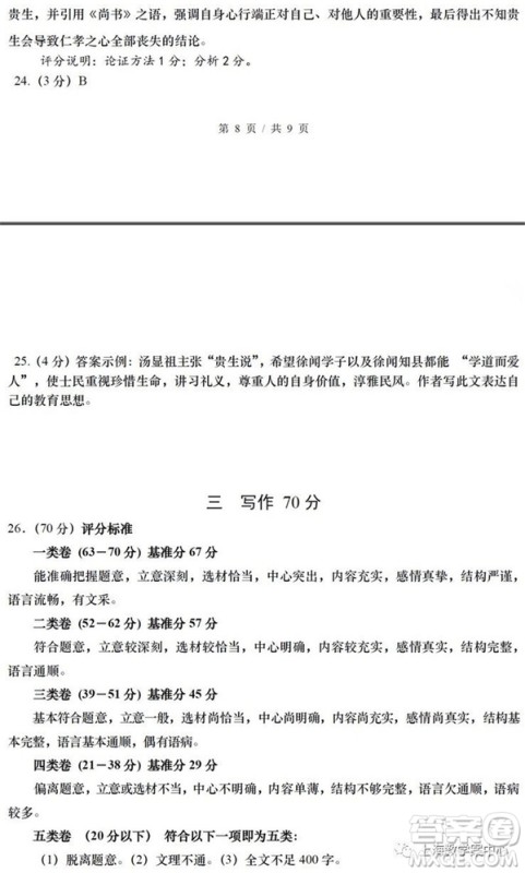 2019届上海松江高三语文一模试卷及答案 2019届上海松江高三语文一模试卷及答案