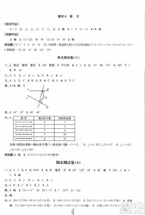9787534663819高分拔尖课时作业小学数学四年级上册2018江苏版参考答案 9787534663819高分拔尖课时作业小学数学四年级上册2018江苏版参考答案