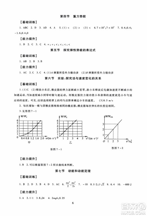 2018年海淀名师伴你学同步学练测高中物理必修2第2版参考答案