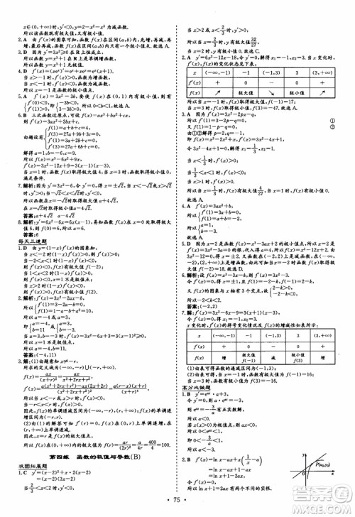 9787540583644导与练高中同步2018年小题巧练数学选修2-2参考答案