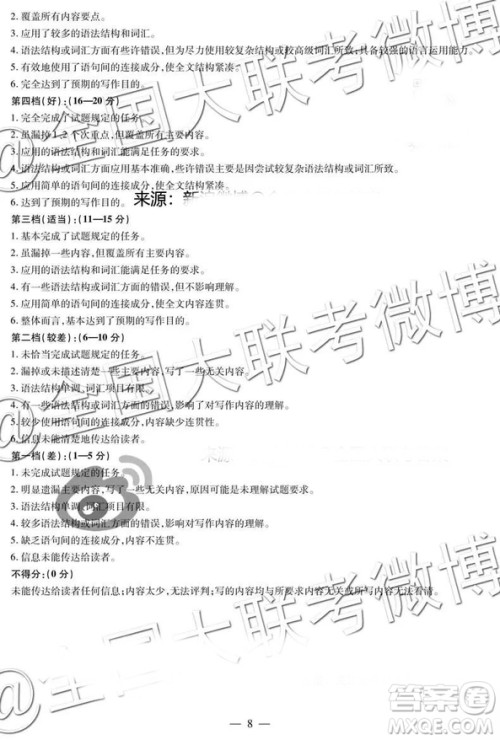 河南安阳2019届高三毕业班第一次模拟考试英语答案 河南安阳2019届高三毕业班第一次模拟考试英语答案