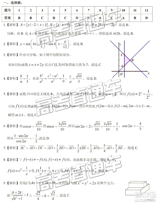 2019高三惠州三调文数试题及参考答案 2019高三惠州三调文数试题及参考答案