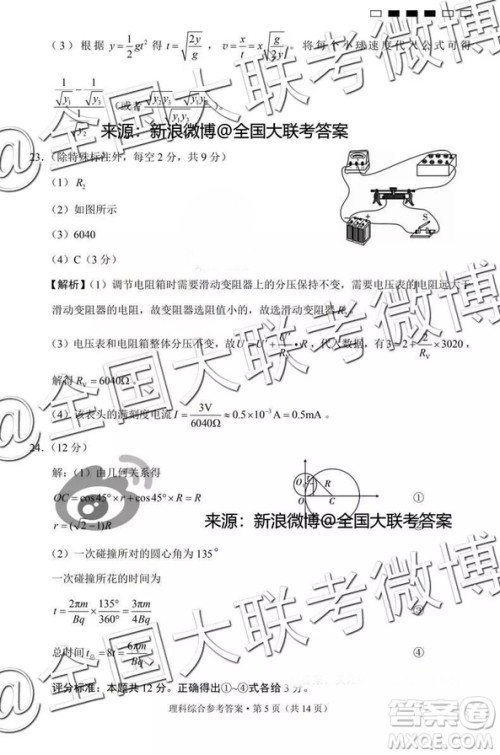 云南师大附中2019届高考适应性月考卷五理科综合答案解析 云南师大附中2019届高考适应性月考卷五理科综合答案解析