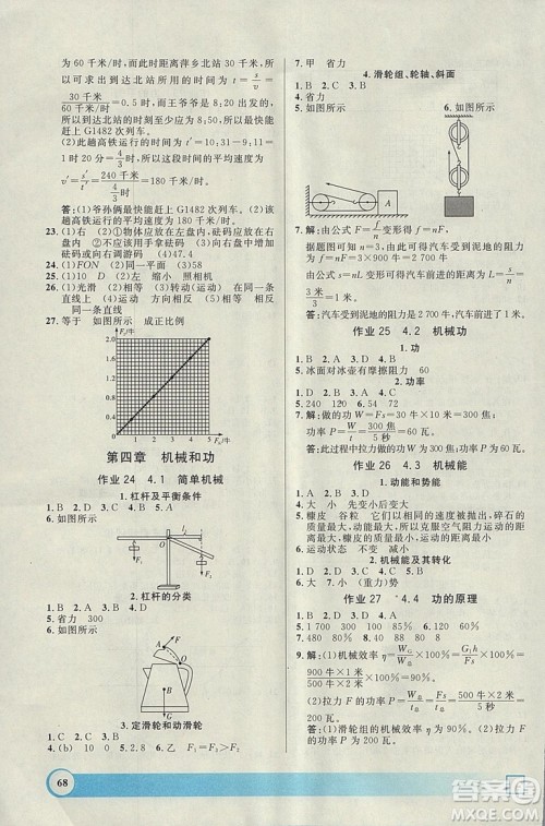 钟书金牌2019寒假作业导与练物理八年级上海专版参考答案