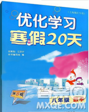 2019年优化学习寒假20天数学八年级第8版沪教版答案 2019年优化学习寒假20天数学八年级第8版沪教版答案