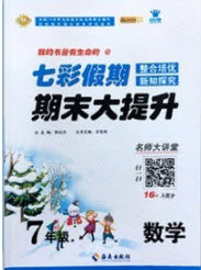 七彩假期期末大提升2019年寒假作业七年级数学答案