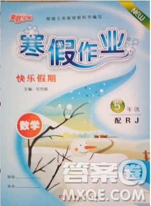 2019新路学业快乐假期寒假作业五年级数学人教版参考答案
