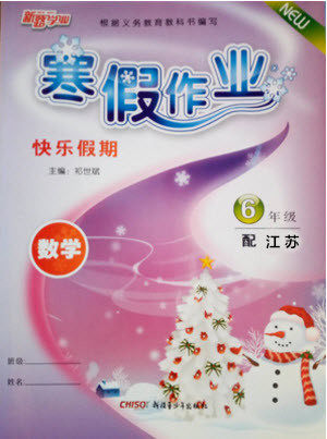 新路学业2019快乐假期寒假作业六年级数学江苏版参考答案 新路学业2019快乐假期寒假作业六年级数学江苏版参考答案