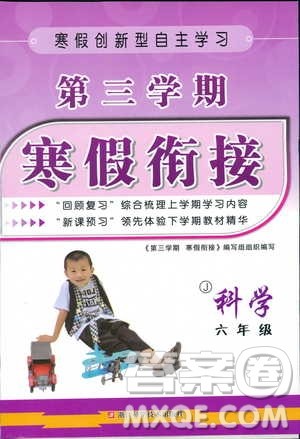 2019新版第三学期寒假衔接小学科学六年级J教科版参考答案