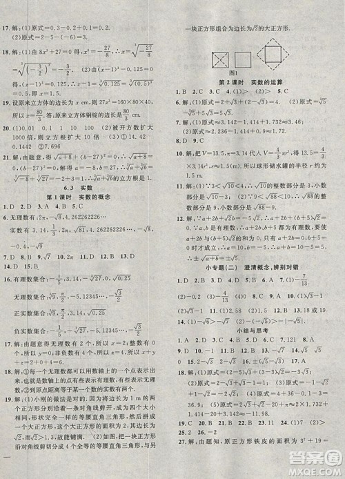 2019体验型学案体验新知高效练习七年级下册数学人教版答案 2019体验型学案体验新知高效练习七年级下册数学人教版答案