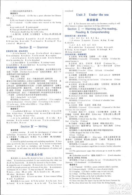 2019高中同步学考优化设计英语选修7人教版答案 2019高中同步学考优化设计英语选修7人教版答案