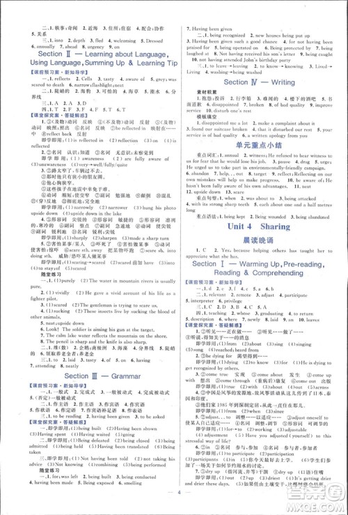 2019高中同步学考优化设计英语选修7人教版答案