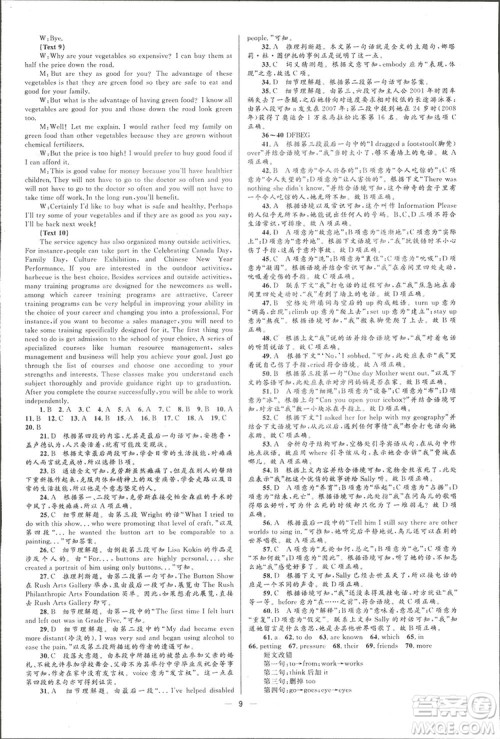 2019高中同步学考优化设计英语选修7人教版答案 2019高中同步学考优化设计英语选修7人教版答案