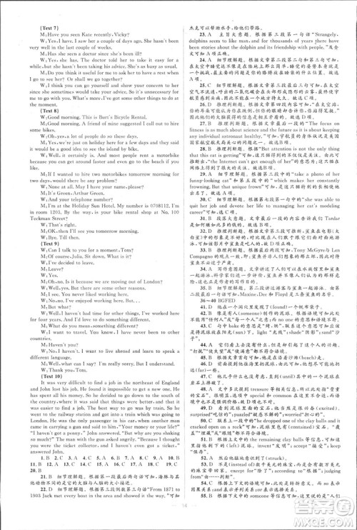 2019高中同步学考优化设计英语选修7人教版答案