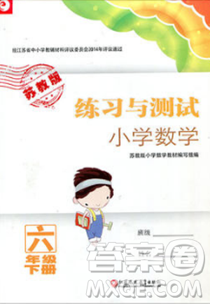 苏教版2019年练习与测试小学数学六年级下册参考答案 苏教版2019年练习与测试小学数学六年级下册参考答案