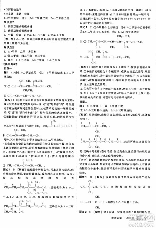 2019年全品学练考测评卷高中化学选修5有机化学基础苏教版SJ参考答案 2019年全品学练考测评卷高中化学选修5有机化学基础苏教版SJ参考答案