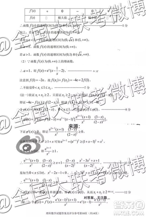 2019年深圳市高三一模考试理科数学参考答案 2019年深圳市高三一模考试理科数学参考答案