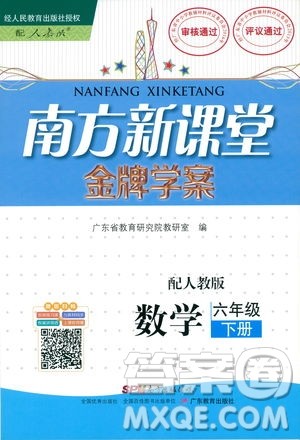 2019南方新课堂人教版金牌学案数学六年级下册参考答案