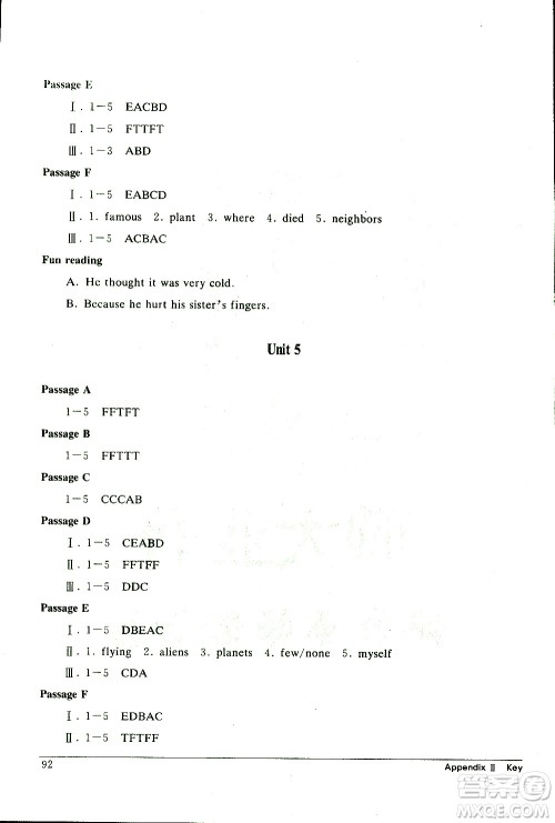 2019年长江全能学案英语阅读训练八年级下册人教版参考答案 2019年长江全能学案英语阅读训练八年级下册人教版参考答案