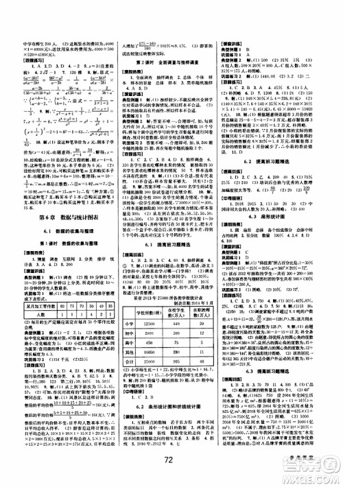 BBS精品系列2019春初中新学案优化与提高七年级数学下册B参考答案