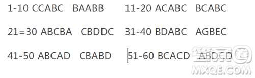 2019年全国普通高中高三二月大联考英语参考答案 2019年全国普通高中高三二月大联考英语参考答案