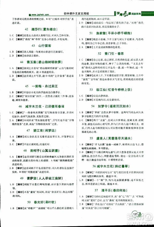 2019年初中课外文言文阅读七年级参考答案 2019年初中课外文言文阅读七年级参考答案