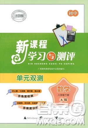 广西师范大学出版社2019新课程学习与测评同步学习数学八年级下册A版答案