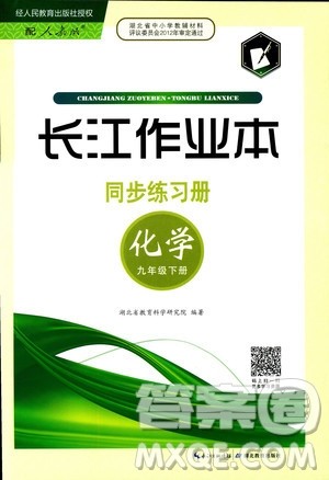 2019年长江作业本初中九年级下册化学同步练习册人教版参考答案 2019年长江作业本初中九年级下册化学同步练习册人教版参考答案