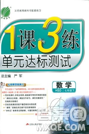 2019春雨教育1课3练单元达标测试数学七年级下册华师大版HSD版答案