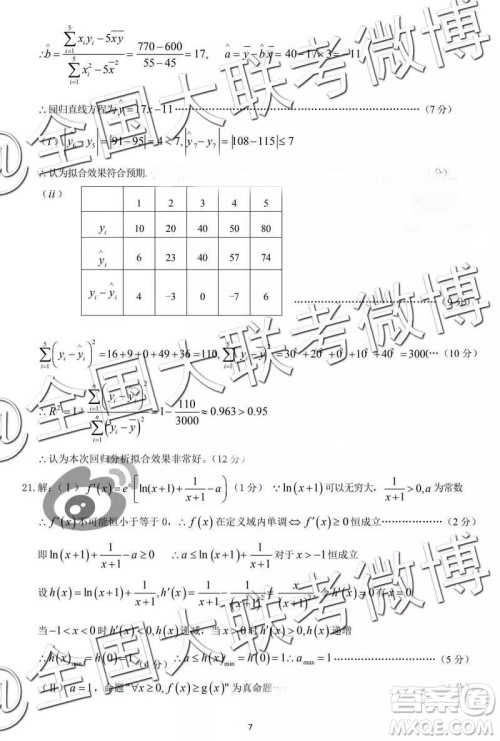 2019年高三卓越名校联盟第二次联考数学参考答案 2019年高三卓越名校联盟第二次联考数学参考答案