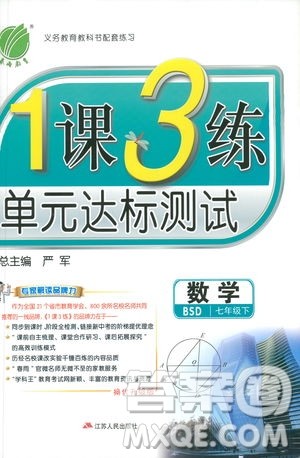 2019春雨教育1课3练单元达标测试数学七年级下册BSD北师大版答案 2019春雨教育1课3练单元达标测试数学七年级下册BSD北师大版答案