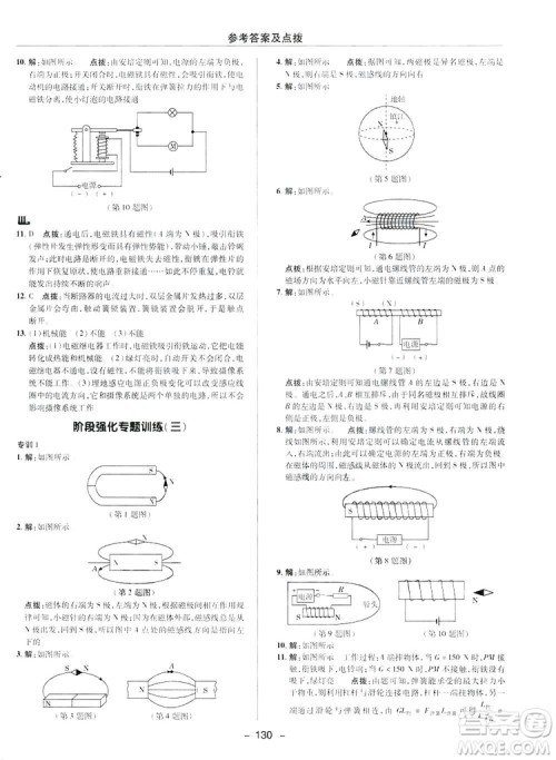 2019荣德基典中点综合应用创新题物理九年级下册人教版答案