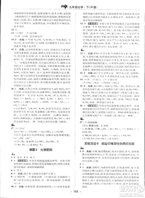 典中点综合应用创新题2019九年级下册化学人教版答案