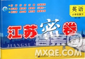 东南大学出版社2019年江苏密卷六年级英语小学总复习参考答案