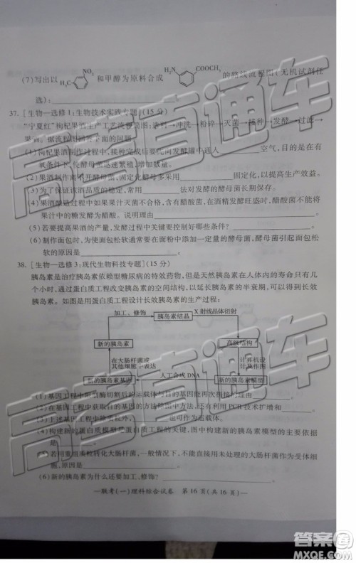 2019衡阳一模文科理科综合试题及答案解析 2019衡阳一模文科理科综合试题及答案解析