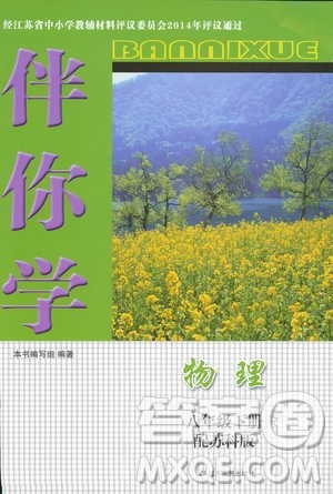 江苏人民出版社2019春物理八年级下册苏科版伴你学参考答案