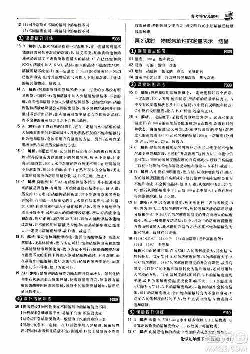 2019版1+1轻巧夺冠优化训练九年级化学下册沪教版参考答案
