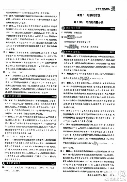 2019年1+1轻巧夺冠优化训练九年级下册化学人教版参考答案