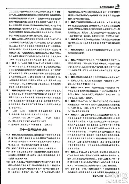 2019年1+1轻巧夺冠优化训练九年级下册化学人教版参考答案