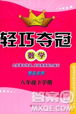 青岛专版2019年金博士轻巧夺冠八年级数学下册参考答案
