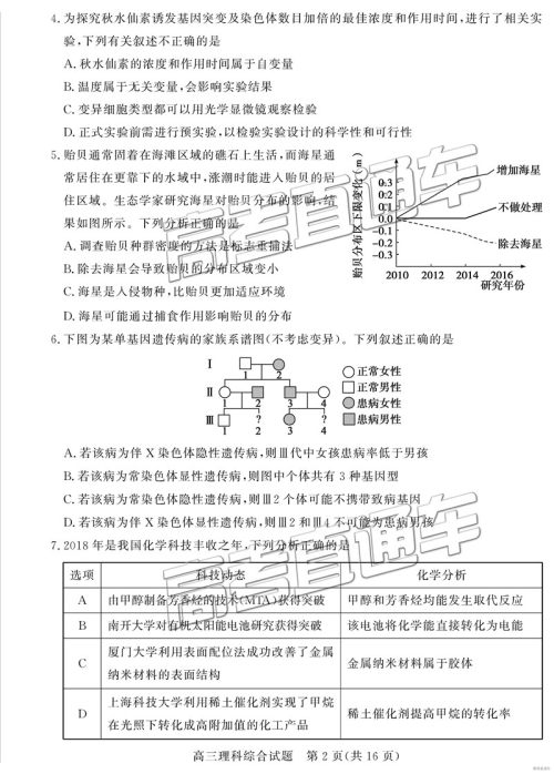 2019年3月德州一模文综理综试题及参考答案