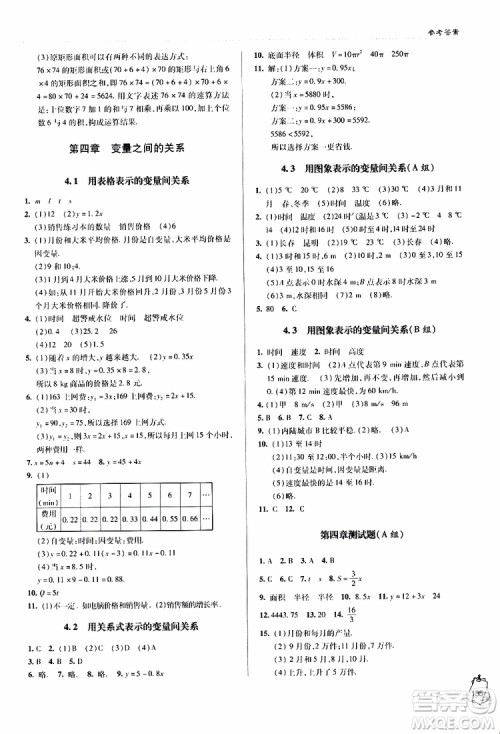 金博士2019年轻巧夺冠七年级数学下册青岛专用参考答案